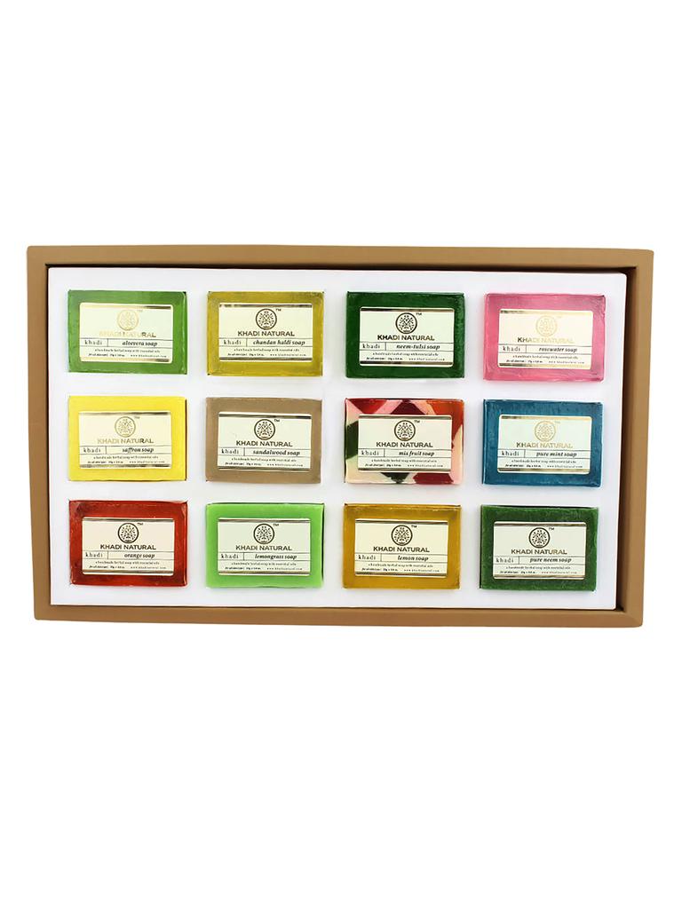 KHADI NATURAL Коллекция мыла ручной работы (В упаковке 12 шт. по 25 г.)