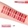 12-color Matte Velvet Lip Gloss Waterproof and Long-lasting Liquid Lipstick Non-stick To Cups Lip Color Pigment Cosmetic Lipstick and Lip Gloss In One