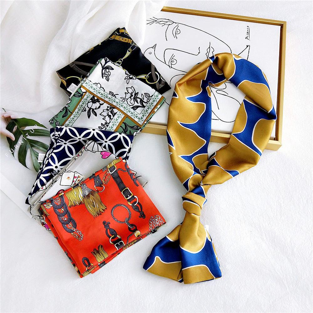 New Scarves Silk Scarves Women'S Spring And Autumn Season Long Decorative Professional Scarves Summer Thin Styles Paired With Shirts Stylish