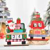 Christmas, Painted, Wooden, Creative DIY Calendar Ornaments, Children's Assembled Gifts, Christmas Decorative Ornaments