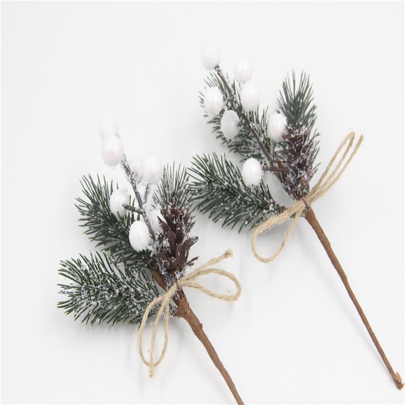 Snowflake Jute Rope & Red Berry Christmas Bouquet DIY Wreath Accessories