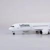 Самолет Airbus A350 Авиакомпания Lufthansa Модель Масштаб 1/142 47СМ С LED-подсветкой и Колесами Литой Смола Самолет Украшение Орнаменты