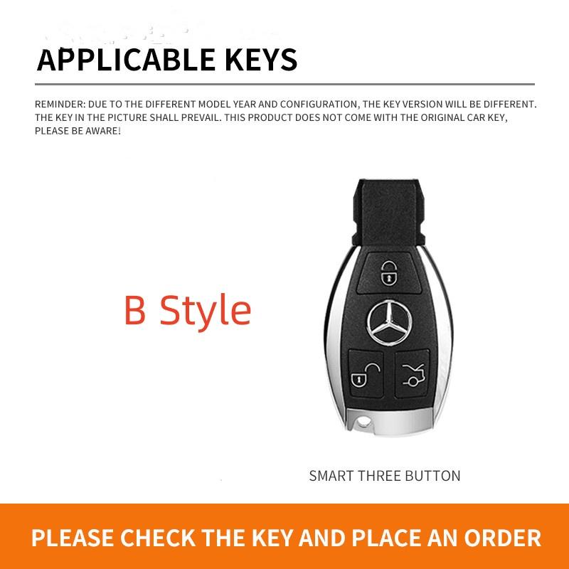 For Mercedes Benz A B C E Class GLS GLA GLK GLC CLS CLA AMG W204 W205 W212 W463 W176 Car Remote Key Case Cover Protector Shell