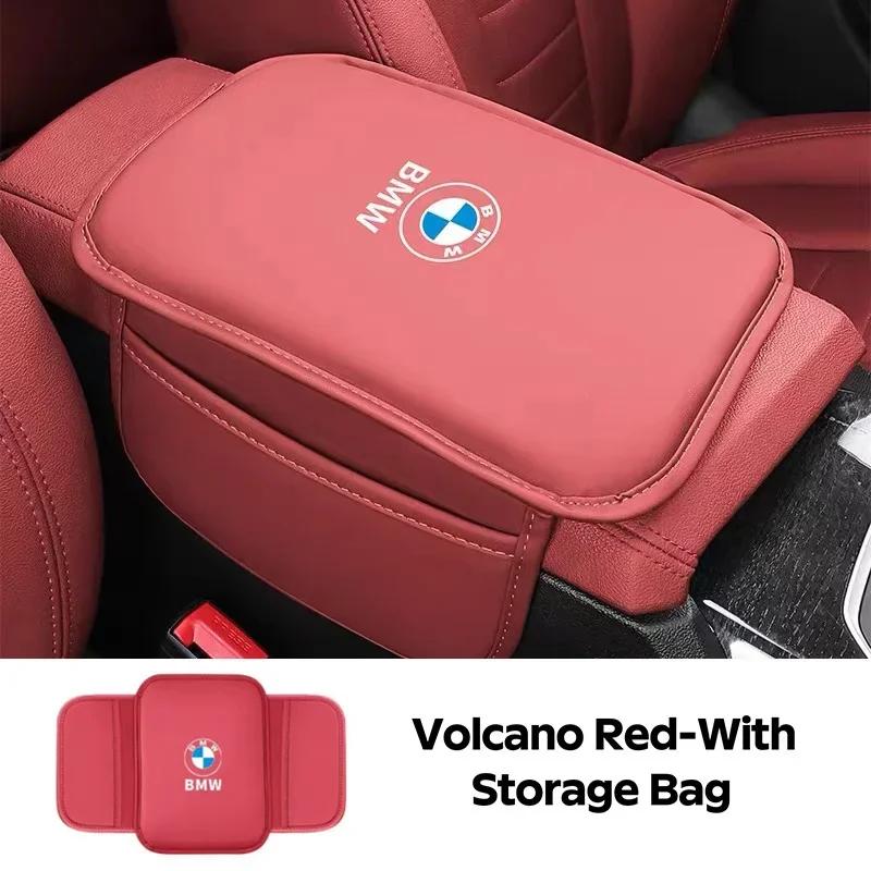 2025 Hot Car Armrest Box Pad Leather Auto Armrest Mat Car Accessories for BMW M Power Performance M3 M5 X1 X3 X5 X6 E46 E39 E90