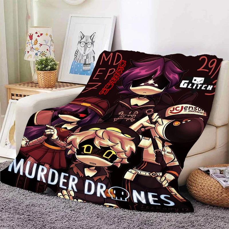 Warm Winter Blankets A-Murder A-Drones Microfiber Bedding Sofa Bed Fleece Camping Custom Nap Fluffy Soft Blankets King Size