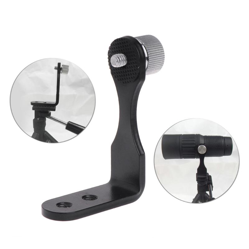 Metal Binocular Telescope Mount Holder Dedicated L Adapter with Tripod Connector A0KF