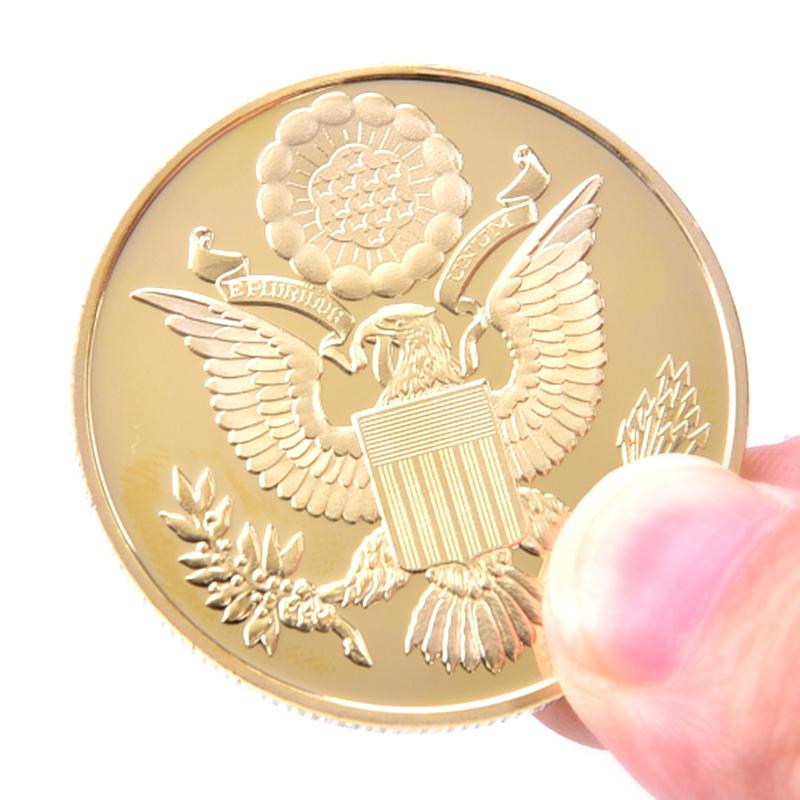 Позолоченная египетская пирамида памятная монета сувенирная коллекция вызов MIT