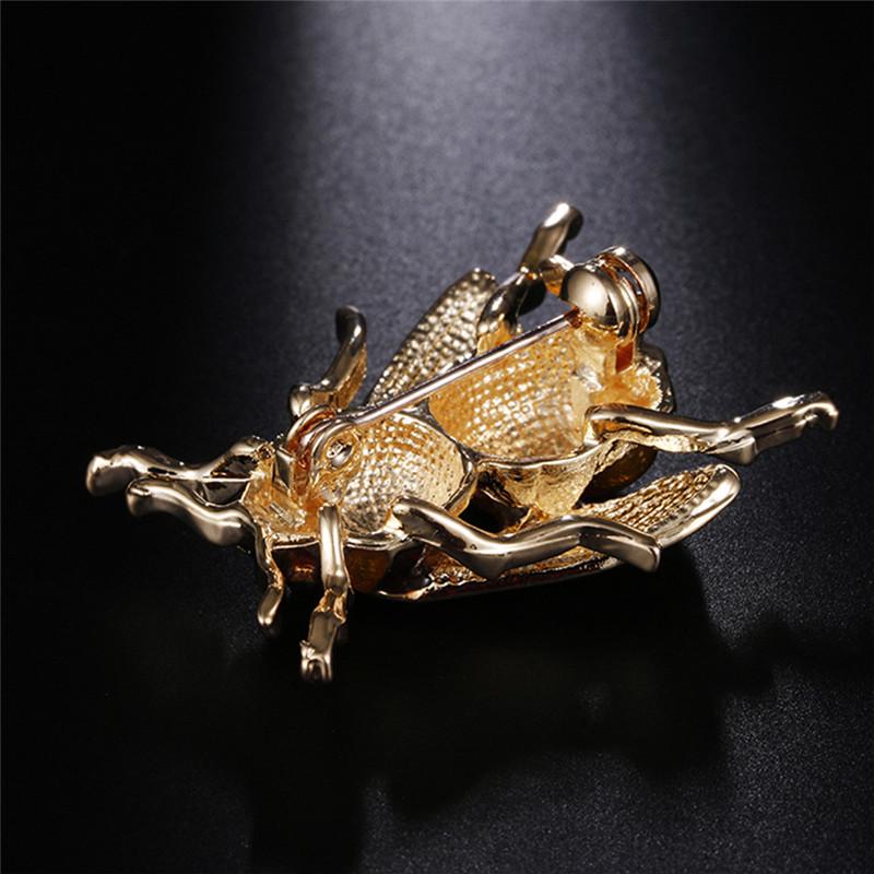 Винтажная эмалевая брошь-булавка в виде пчелы, рубашка, металлическая булавка в виде животного, аксессуары для одежды