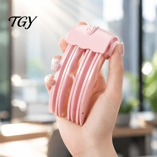 Electric Hair Volumizing Clamp 2Pcs Cordless Heated Volume Clip, Root Lifter Comb for Fine Flat Portable Clip Bangs Styling, USB Rechargeable