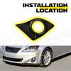 2pcs For Lexus IS IS250 IS350 2011-2013 Front Fog Light Bezel Cover Black Trim