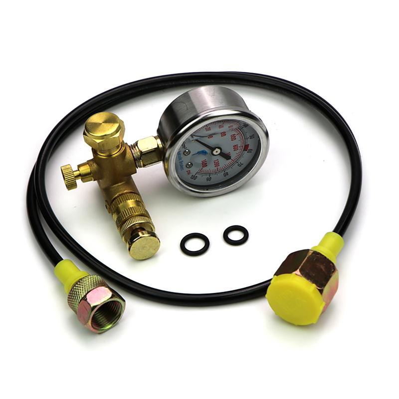 6Mpa Pressure Gauges Kit Nitrogen Gas Charging Hydraulic Breaker Hammer Device Measurement Accessories Test Gauge Tool