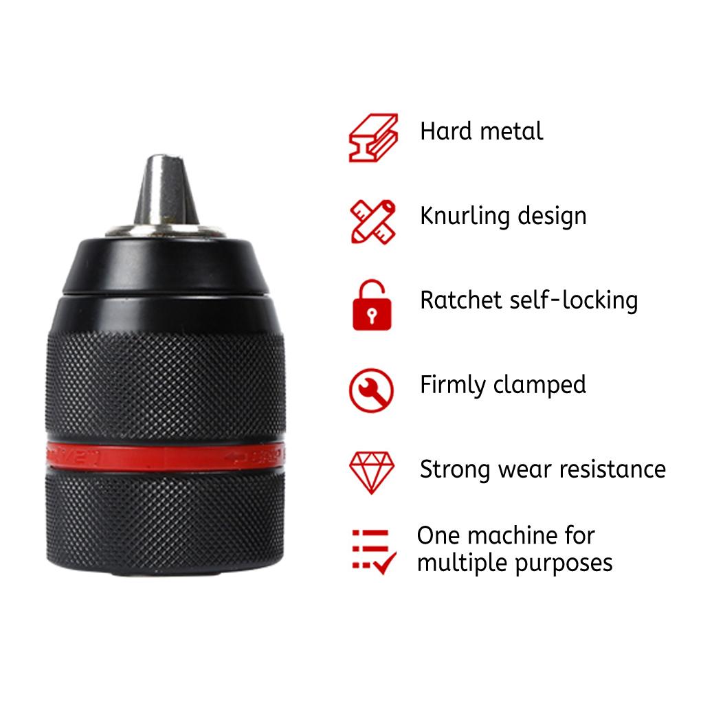 Бесключевые сверлильные патроны Зажим Самоблокировка Столярное дело Столяр Высокоскоростная сталь Деревообработка Профессиональная замена