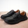 Classic Men Casual Handmade Casual Leather Sneakers Outdoor Antiskid Running Safety Comfort Driving Shoe Soft Board Walking Shoe