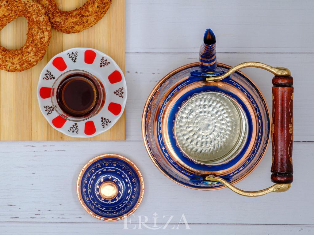 Чайник для плиты, прочный, тяжелый, медный чайник, заварочный чайник