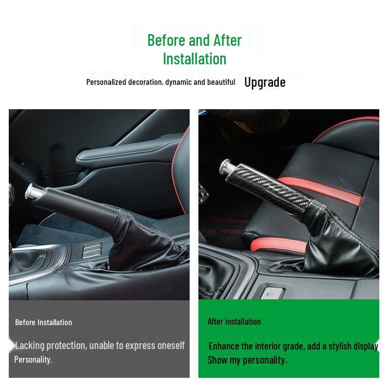 Tantan Накладка на ручник из углеродного волокна для Subaru BRZ/Toyota GR86 - Настоящий сухой карбон, улучшение интерьера