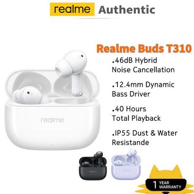 Беспроводные наушники Realme Buds T310 TWS с активным шумоподавлением 46 дБ, Bluetooth 5.4, IP55, время работы от аккумулятора 40 часов