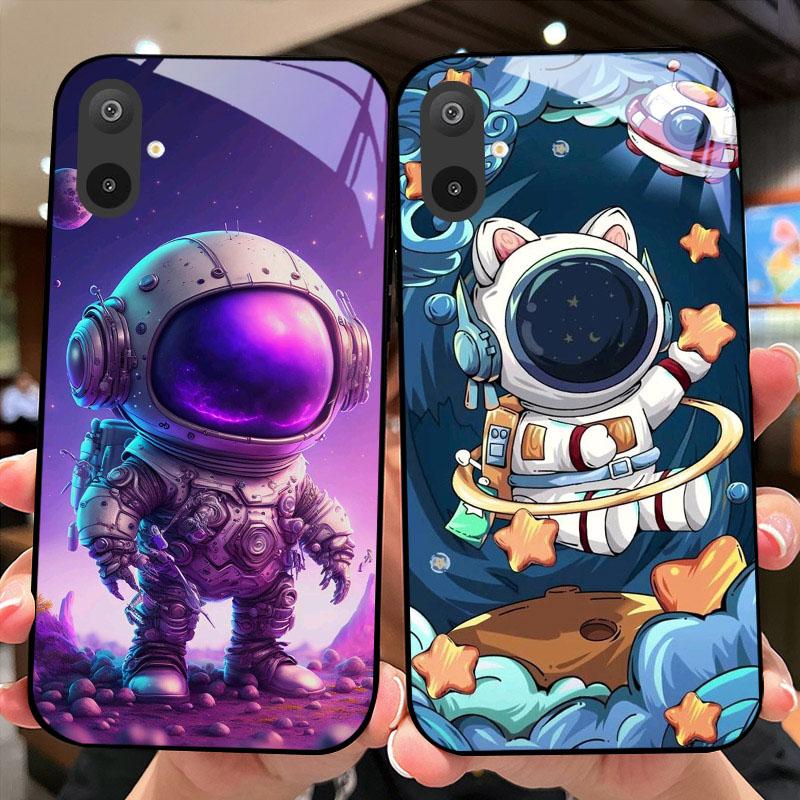 Роскошный чехол из закаленного стекла для Samsung A06 A16, жесткий чехол-крышка из ПК-стекла для Samsung Galaxy M06 F06 M16 F16, противоударные чехлы