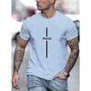 Summer Essential Crew Neck Tee - Soft Short Sleeve Mens Casual T-Shirt with PEACE Print, Relaxed Fit, Breathable Classic