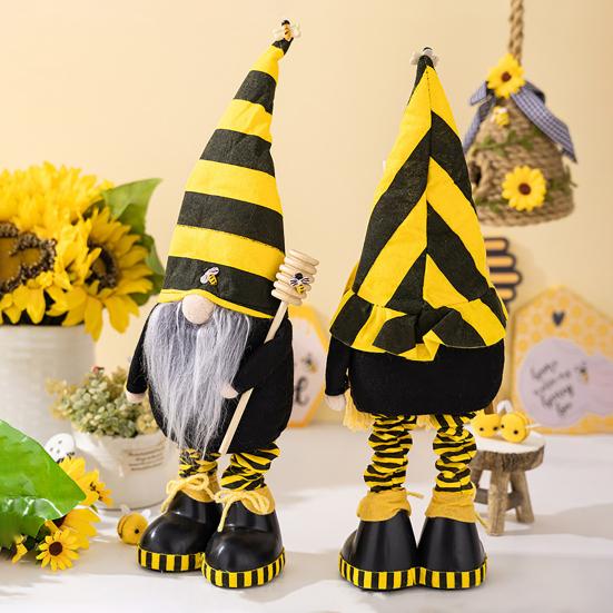 Полосатый принт, кукла гном, элемент дня пчелы, безликий орнамент эльфа, обувь, фигурка гнома, тканевая кукла, домашний декор
