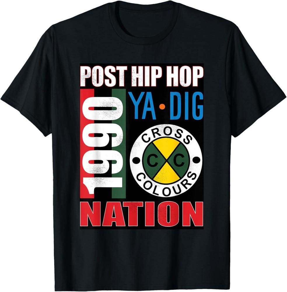 Post Hip Hop Nation Vintage Graphic 1990's Urban Retro T-Shirt