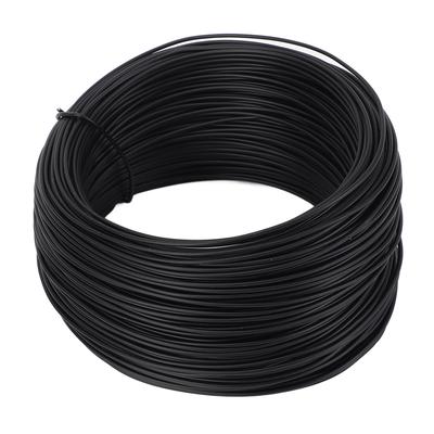 0.75мм 50м Рулон вязальной проволоки Оцинкованная железная проволока с ПВХ-покрытием для связывания арматуры и волоконно-оптических кабелей Черный