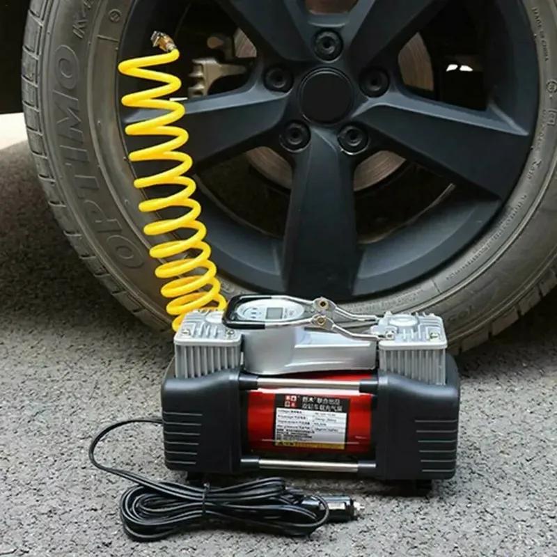 Car Inflatable Connector Practical Car Tire Inflator Valve Accessories Air Pump Clip Pure Metal Nozzle Quick Adapter Connector