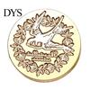 Штамп для запечатывания конвертов, Латунная головка для сургучной печати, Винтажная европейская рельефная гравированная головка для подарочной упаковки, для свадебных приглашений, дневника, обертки