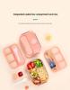 16-Piece Plastic Bento Lunch Box Set for Students with Microwave-Safe Compartments and Fruit Picks