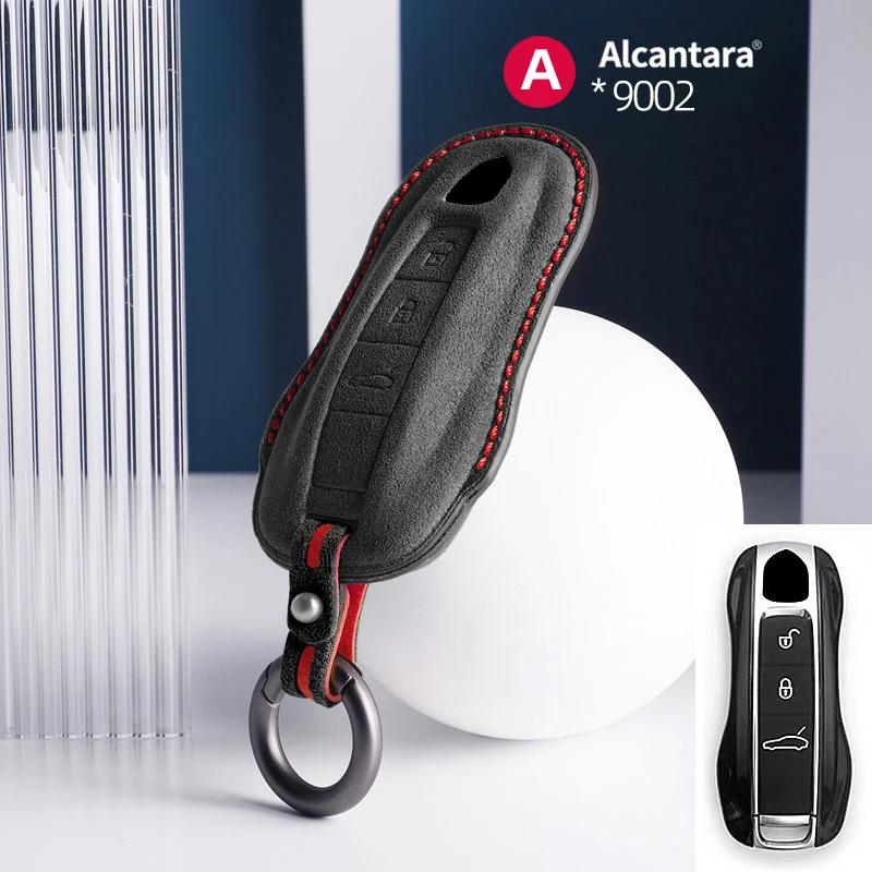 AABKR1 Car Key Bag Case Cover For Porsche Panamera Spyder Carrera Macan Cayman Cayenne 911 970 981 991 Car Key Cover Accessories