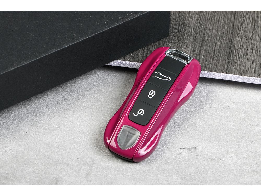 Корпус ключа Porsche для Cayenne, Macan, 911, Panamera, 718, Taycan - Starlight Gem Red