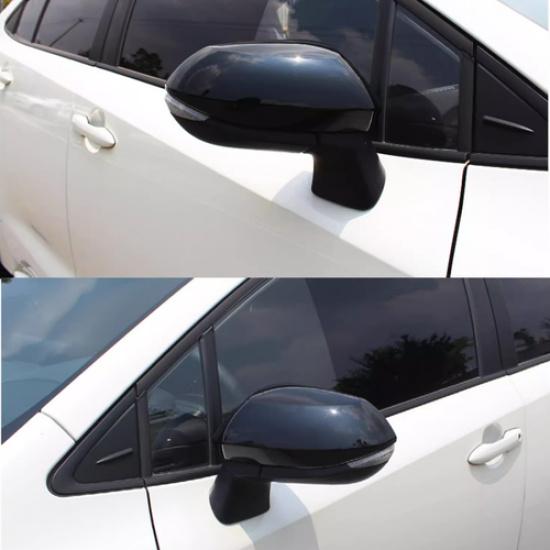 For Toyota Corolla -2024 Bright Black Side Mirrors Rearview Cover