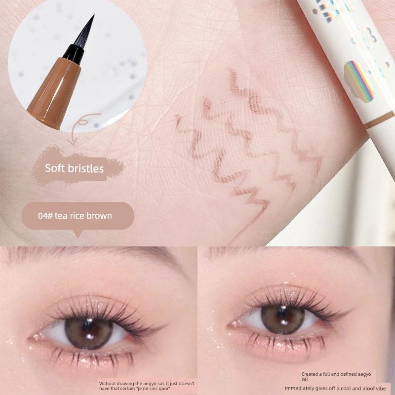 White Eyeliner Pen, Waterproof and Smudge-Proof, Suitable for Stage Makeup and Cosplay, Liquid Pen Makeup, Contouring Eyeliner Gel Pen