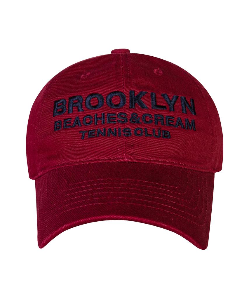 Кепка-бейсболка Bichiseuaenkeulim Brooklyn Tennis Club - Бордовая