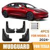 MudFlaps For Tesla Highland 2016-2024 Mud Flaps Splash Guards Front Rear Wheels Car Accessories 4Pcs