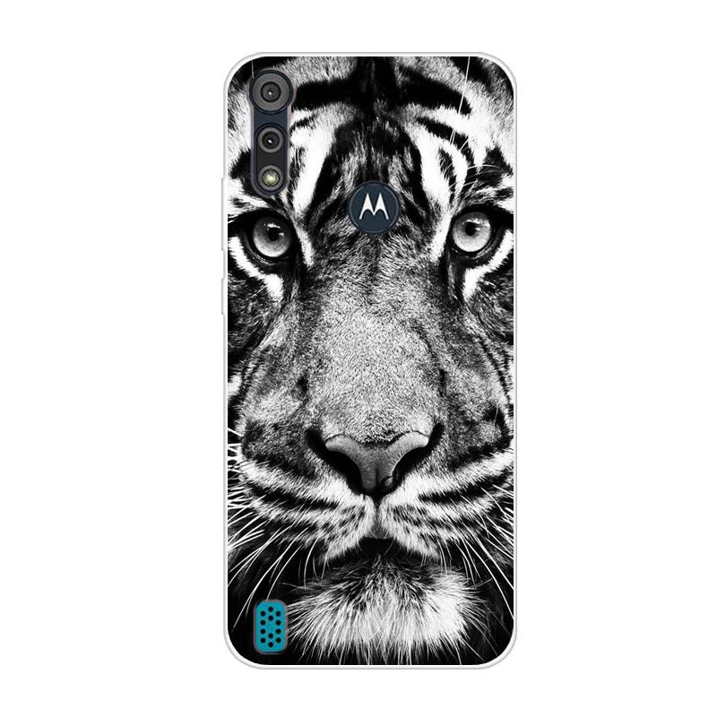 For Motorola Moto E6S 2020 Case Shockproof Soft Silicone TPU Back Cover For Moto E6S 2020 E6i Phone Cases E 6S Case Cute Cartoon