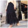 Irregular Tulle Mesh Skirt with Cake Style for Girls
