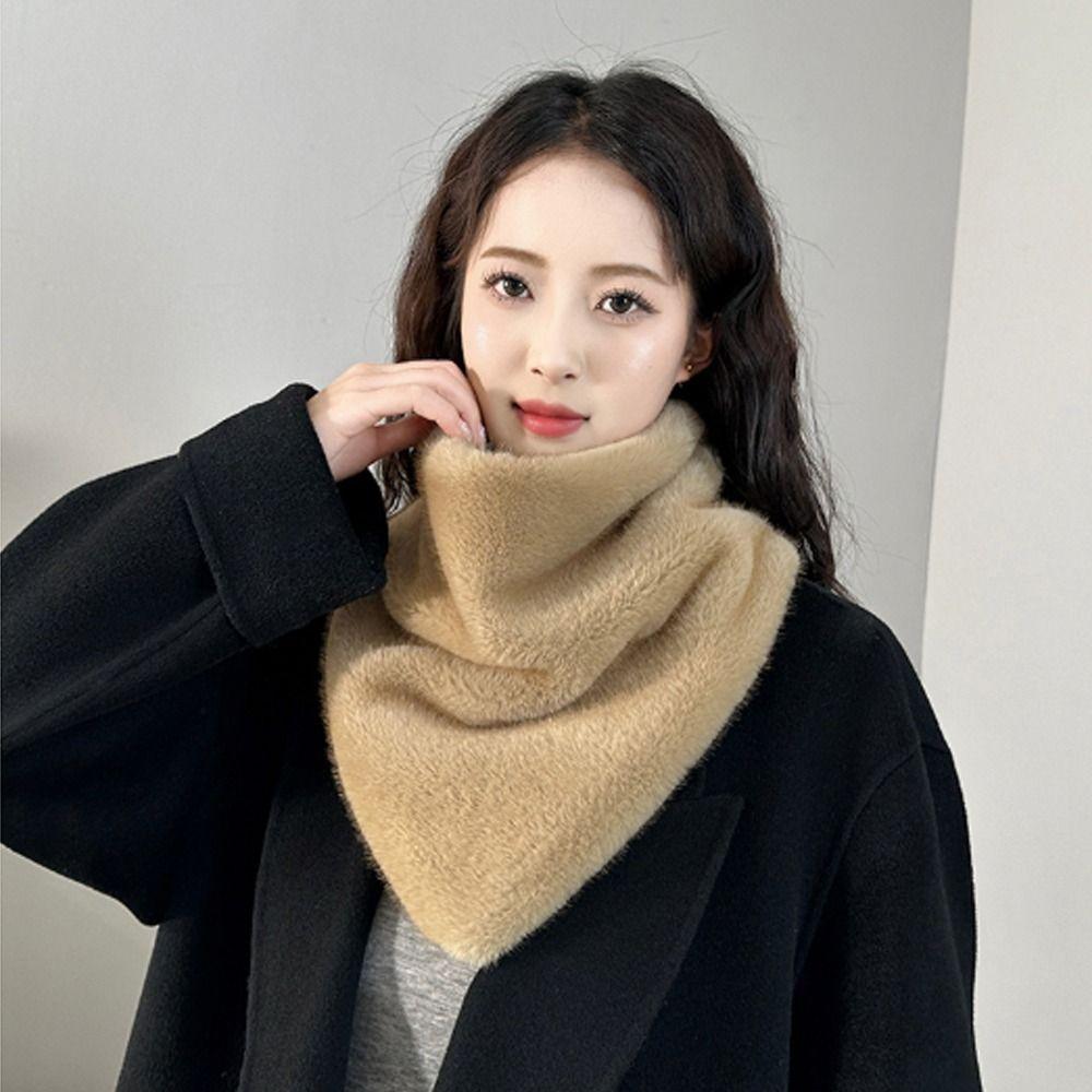 Soft Plush Faux Fur Scarf Faux Fur Faux Fur Neck Scarf New Triangle Neck Scarf Women