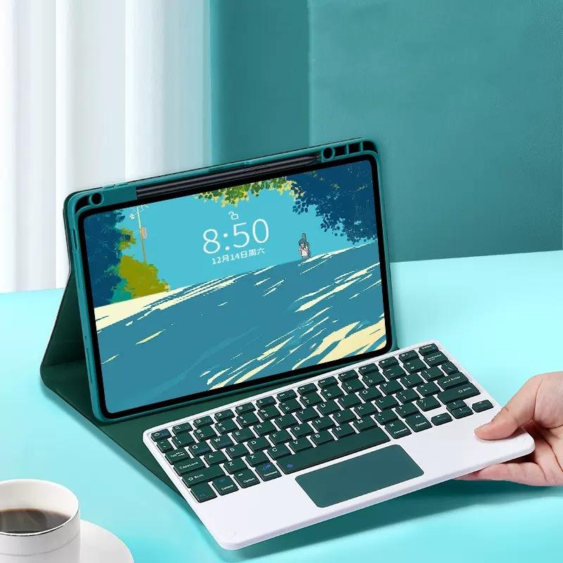 Для Mi Pad 7 6 5 6s Pro Чехол-клавиатура Redmi Pad SE 11 Pro 12.1 11.2 12.4 дюйма Кожаная обложка-книжка Тачпад с мышью