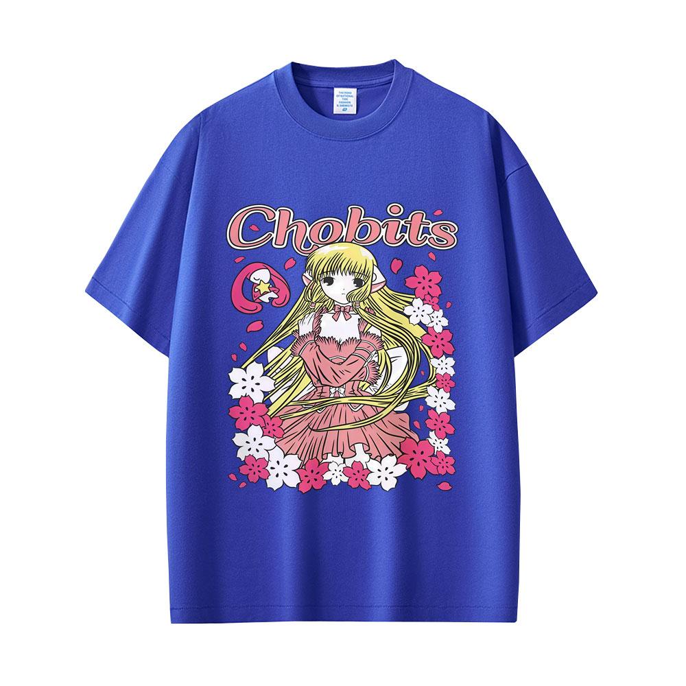 Japanese Anime Chobits Chi Graphic T-shirt Unisex Women Casual Cotton Vintage Tee Shirt Unisex Kawaii Cartoon Oversized T Shirts