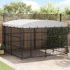 Outdoor Dog Kennel with Roof 300 x 300 x 210 cm