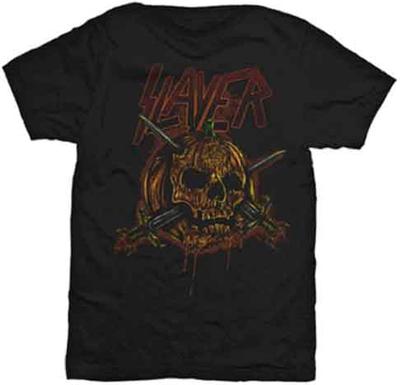 Футболка с логотипом группы Slayer Skull Pumpkin