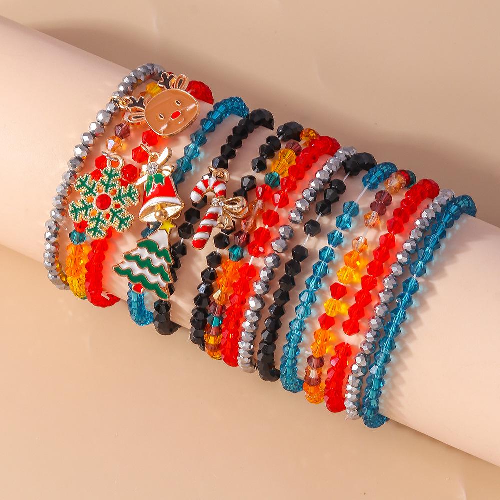 Stylish Cross-border Christmas Bracelet with Unique Beads and Niche Design