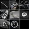 For Mercedes Benz C Class W205 2015-2018 Central Console Decoration Refit Crystal Diamond Ring Trim Interior Mouldings