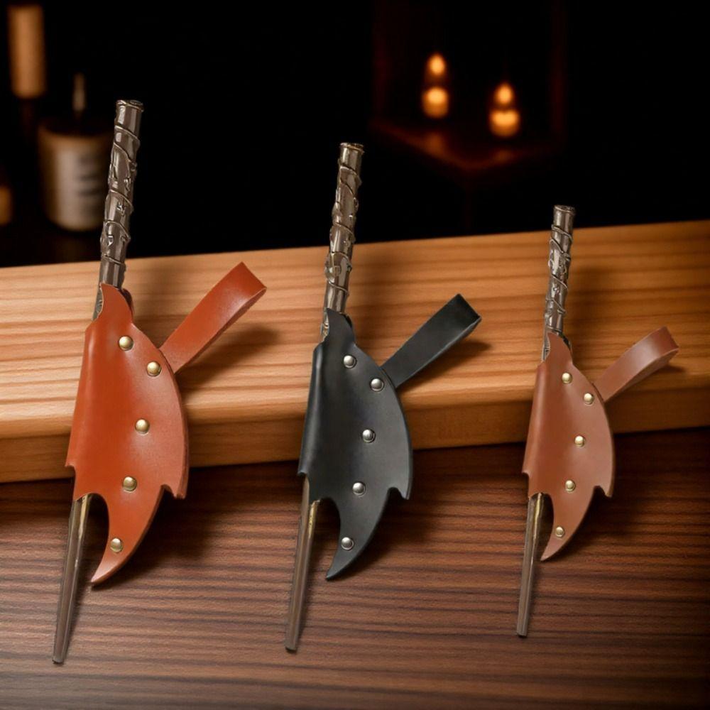 PU Leather Wizard Sorcerer Wand Holder Cosplay Accessories Wand Case  Comic Con