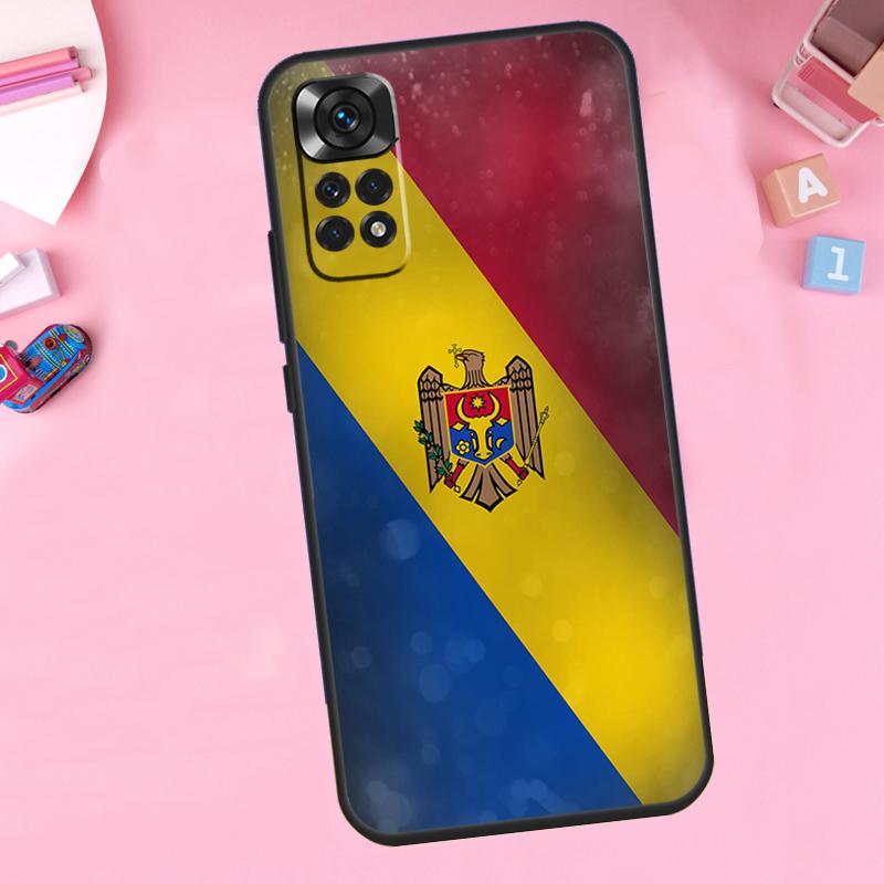 Moldova Flag Case For Xiaomi Redmi Note 12 11 10 9 8 Pro 12S 11S 10S 9S 8T 10A 10C 9A 9C 9T 12C Cover