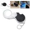 5X Foldable Magnifier LED Light Magnifying Lens Jewelry Reading Loupe Keychain