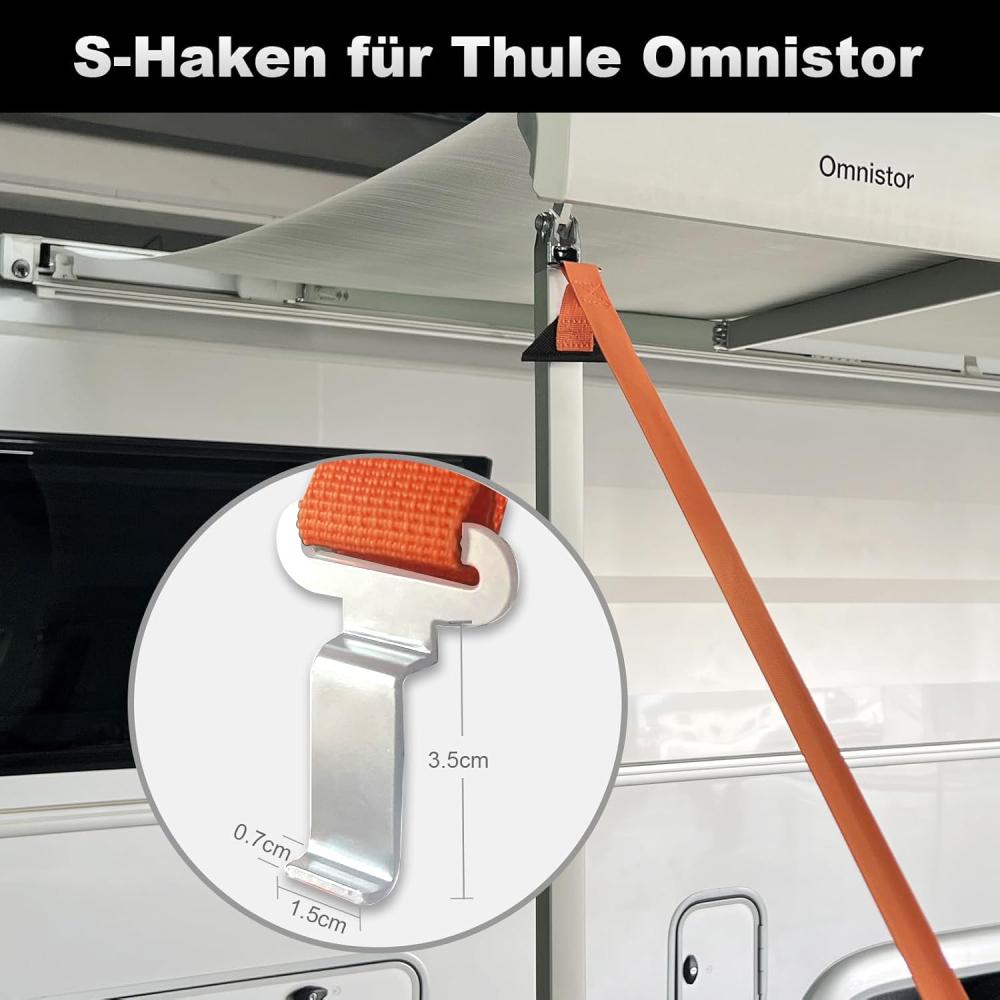 1set 2-IN-1 Awning Storm Band Straps Tie Down Kits For Thule Fiamma Dometic Awning Canopy Fit For Most Motorhomes