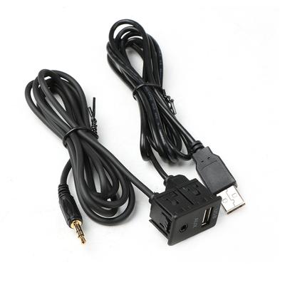 Панель с креплением на приборную панель автомобиля, порт AUX, USB, автомобильный/лодочный USB-удлинитель, адаптер 150 см