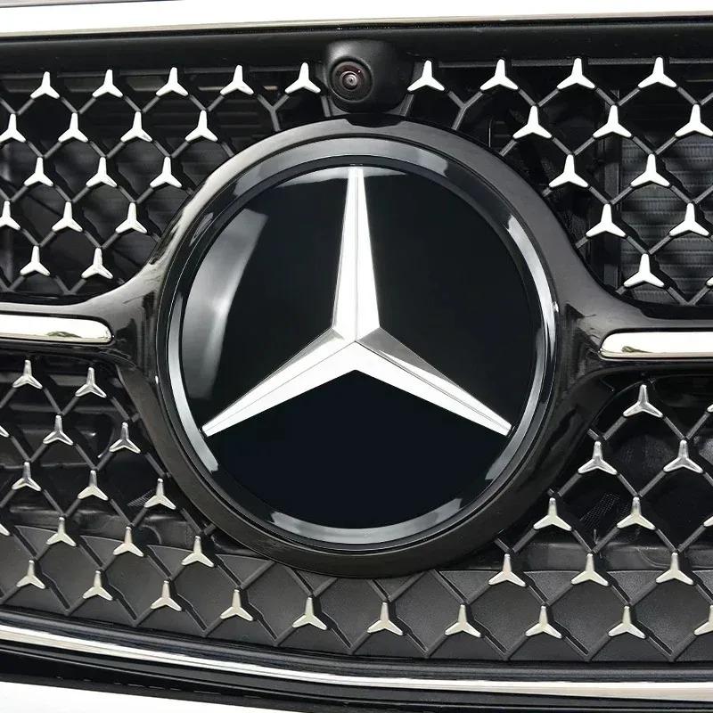 3D 188mm Front Grille Star Logo Emblem Badge For Mercedes-Benz C Class 2014-2018 GLC Car Emblems JT1