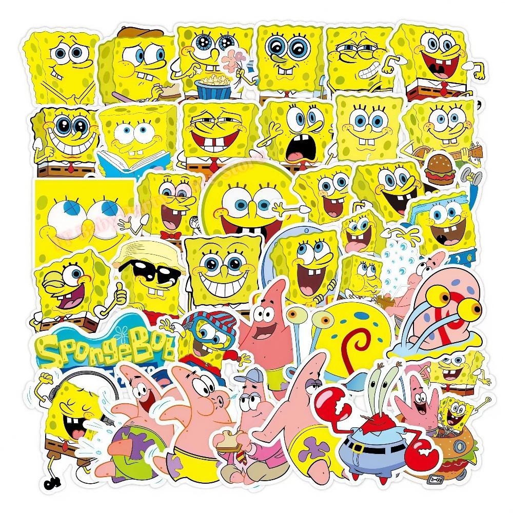 Cartoon Spongebobed Birthday Party Favors Bracelets Keychains Carnival Prizes Pinata Goody Bag Fillers Party Gift Birthday Decor